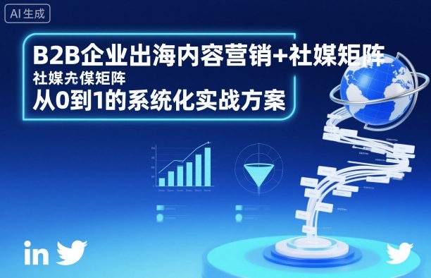 B2B企业出海内容营销+社媒矩阵,从0到1的系统化实战方案-第一资源库