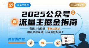 公众号流量主变现项目2025,普通人也能通过这个项目日入四位数(更新)-第一资源库
