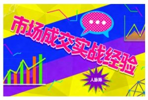 市场成交实战经验,从认知觉醒到实操落地,快速掌握市场开拓与成交核心能力-第一资源库