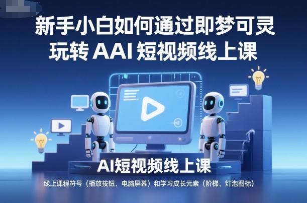 新手小白如何通过即梦可灵玩转AI短视频线上课-第一资源库