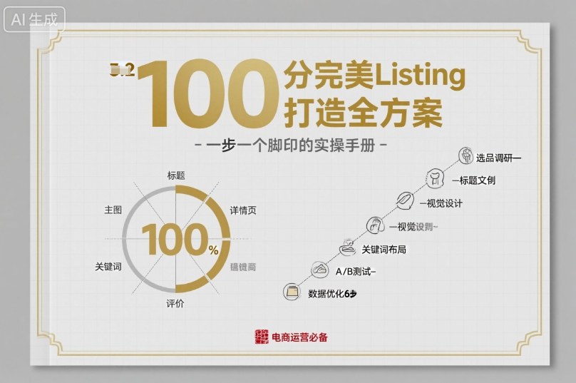 100分完美Listing打造全方案,想要完美listing必须是需要一步一个脚印的-第一资源库