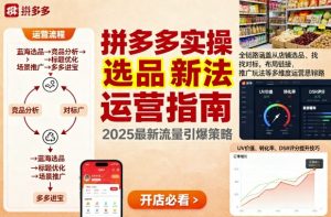 王校长9月12拼多多实操新玩法，全链路涵盖从店铺选品、找对标，布局链接，推广玩法等多维度运营思路-第一资源库
