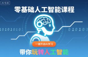 零基础人工智能课程，一键开启AI学习，带你玩转人工智能-第一资源库