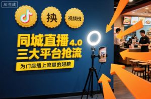 同城直播实操班4.0,三大平台抢流,为门店插上流量的翅膀-第一资源库