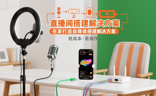 直播间搭建解决方案,在家打造自媒体搭建解决方案-第一资源库