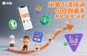 闲鱼引流培训,小白到高手,养号-起号-运营-第一资源库