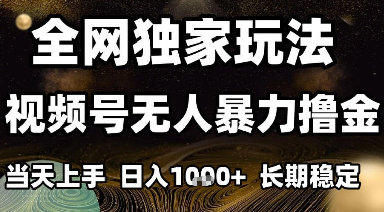 年底最新独家视频号无人直播撸礼物,小白也能轻松日入1k+,长期稳定,可批量复制【揭秘】-第一资源库