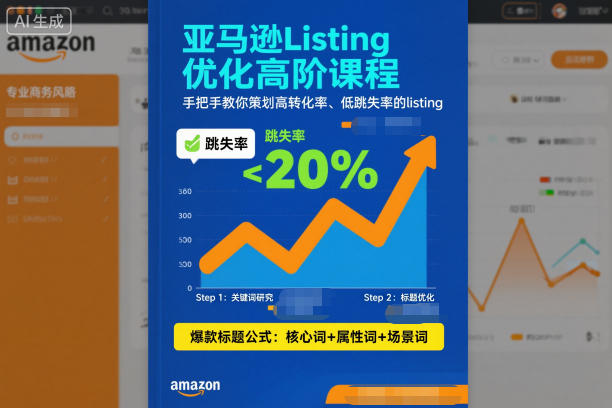 亚马逊Listing优化高阶课程,手把手教你策划高转化率、低跳失率的listing-第一资源库