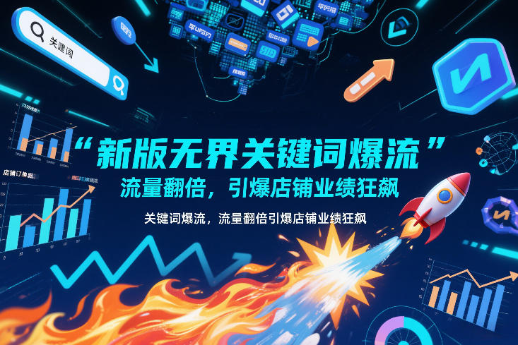 新版无界关键词爆流，流量翻倍，引爆店铺业绩狂飙-第一资源库