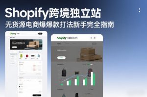 Shopify跨境独立站无货源电商爆款打法新手完全指南-第一资源库