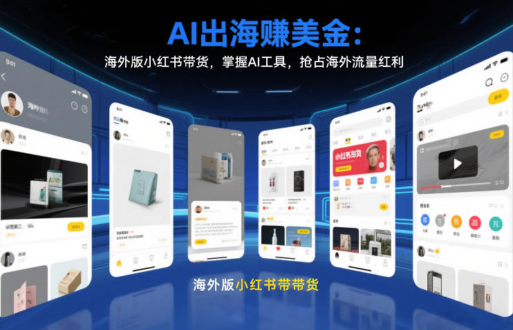 AI出海賺美金:海外版小红书带货,掌握AI工具,抢占海外流量红利(更新2026)-第一资源库